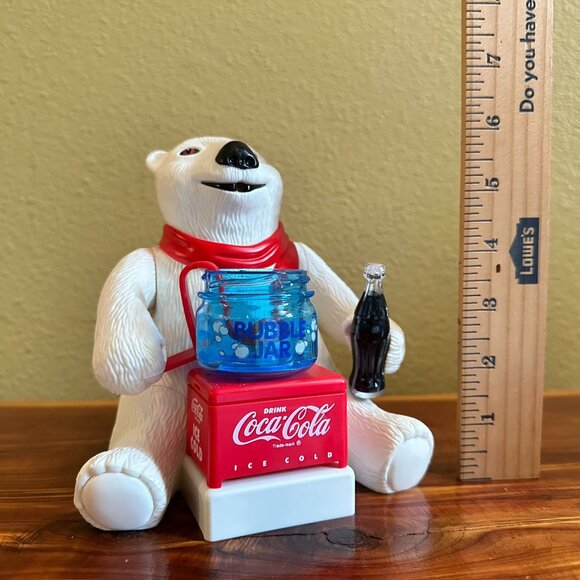 Coca-Cola Bubble Blowing Polar Bear Ornament - Picture 7 of 7